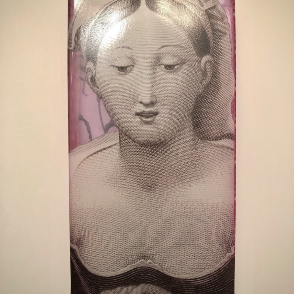 Fringe Studio Rare Glass Vessel NEW! Beautiful Translucent Images on All 4 Sides - Picture 9 of 16